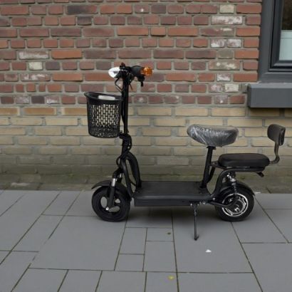 صورة سكوتر أبو سلة 800 واط – تصميم مريح مع سلة أمامية وكرسي خلفي